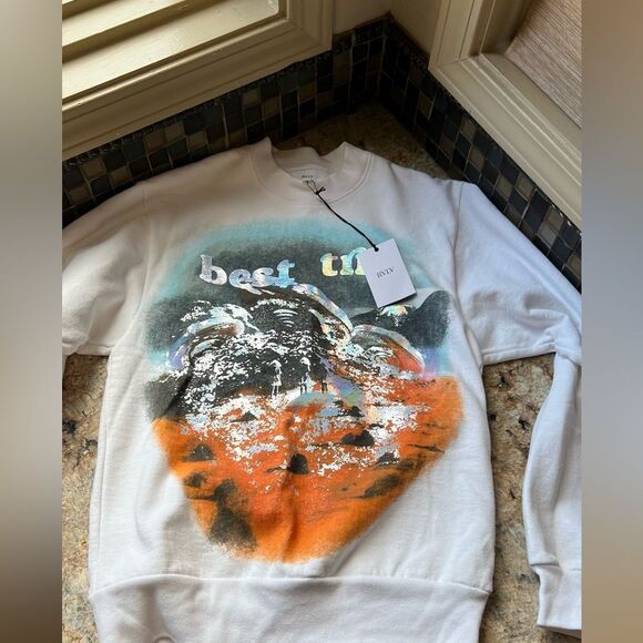 RVLV “Best trip” chromatic scene sweatshirt NWT - Picture 4 of 5